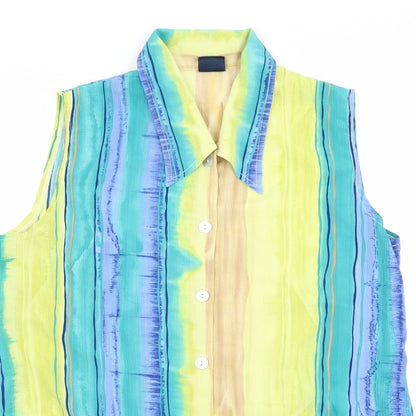 Womens UK Size 16 Your Sixth Sense Blue Basic Button-Up