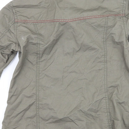 Womens UK Size 8 Atmosphere Green Basic Button-Up