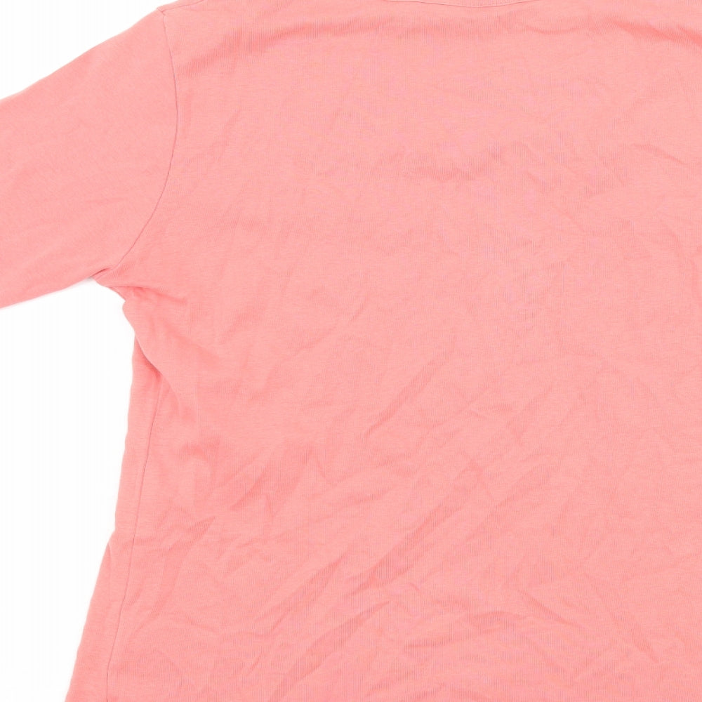 Womens UK Size S isle Pink Basic T-Shirt