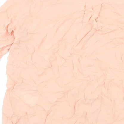 Womens UK Size 6 H&M Pink Basic Blouse