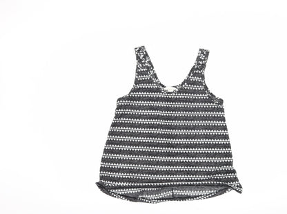 Womens UK Size M H&M Black Basic Tank