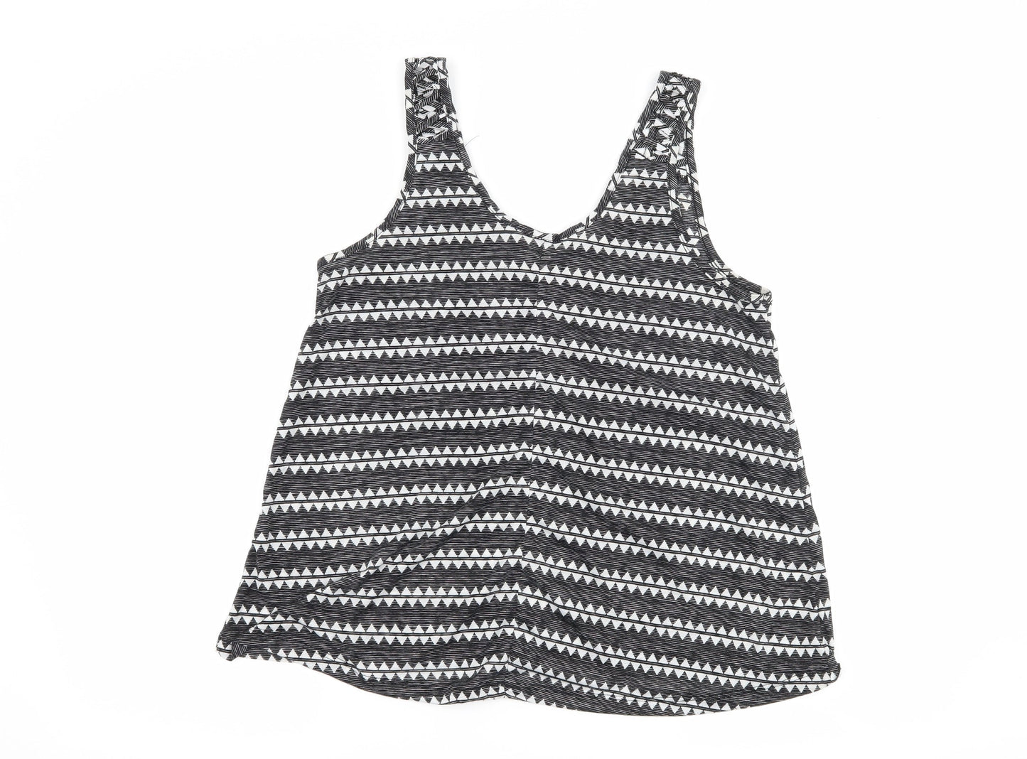 Womens UK Size M H&M Black Basic Tank