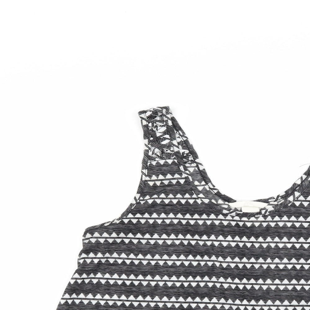 Womens UK Size M H&M Black Basic Tank