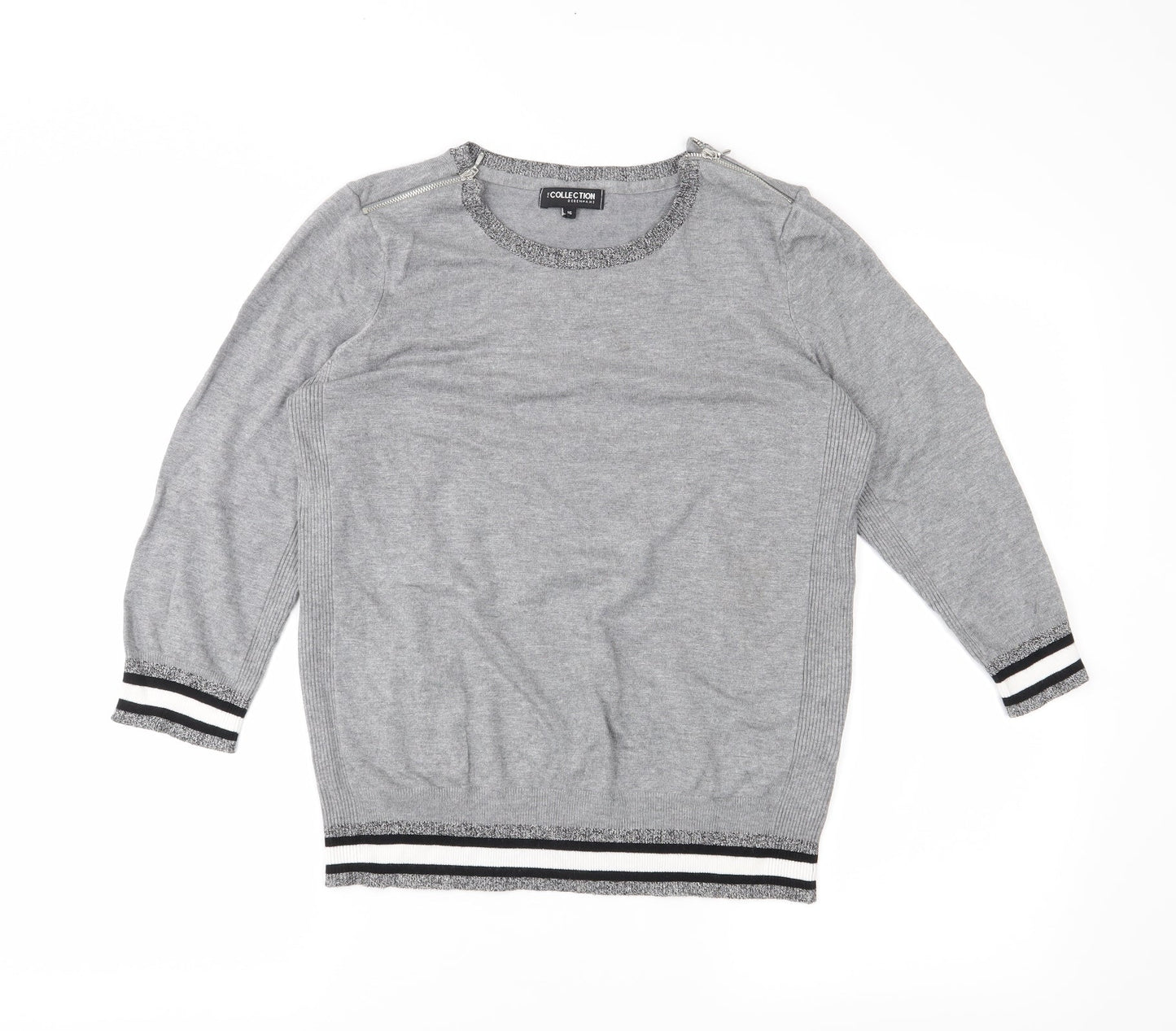 The Collection Womens Grey   Pullover Jumper Size 16