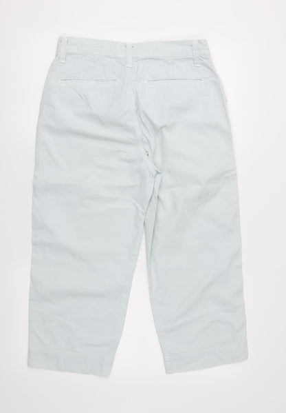 Womens UK Size 30 in NEXT Regular Fit Cargo White Trousers