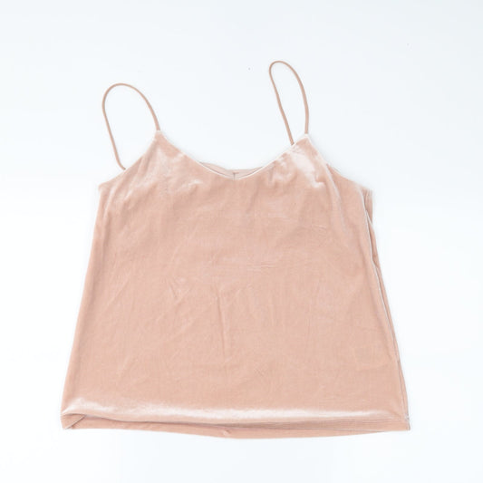 Womens UK Size S H&M Pink Basic Blouse
