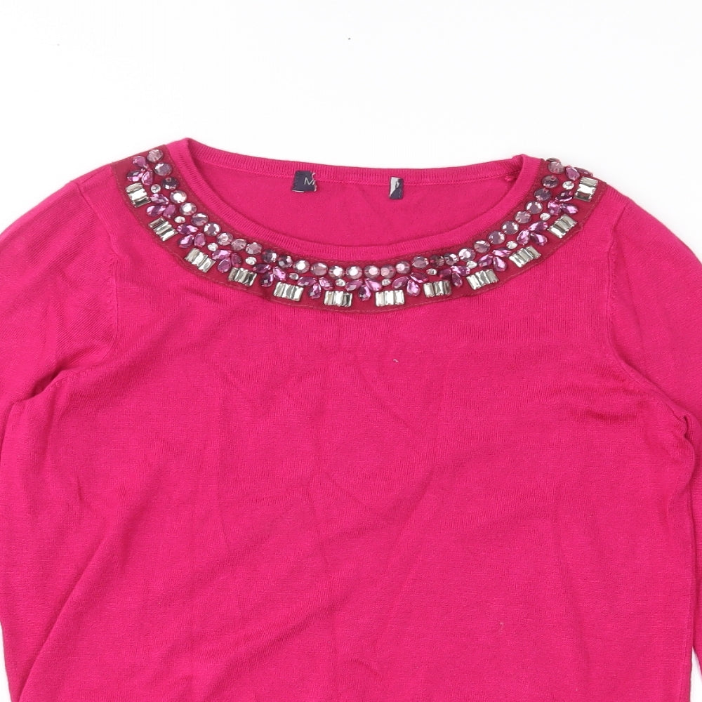 Marks & Spencer Womens Pink   Pullover Jumper Size 8