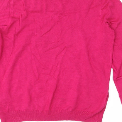 Marks & Spencer Womens Pink   Pullover Jumper Size 8