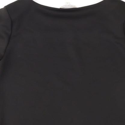Lee Ann Womens Black   Basic Blouse Size 12
