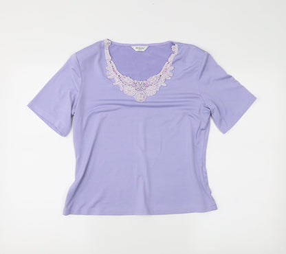 Berkertex Womens Purple   Basic Blouse Size 14
