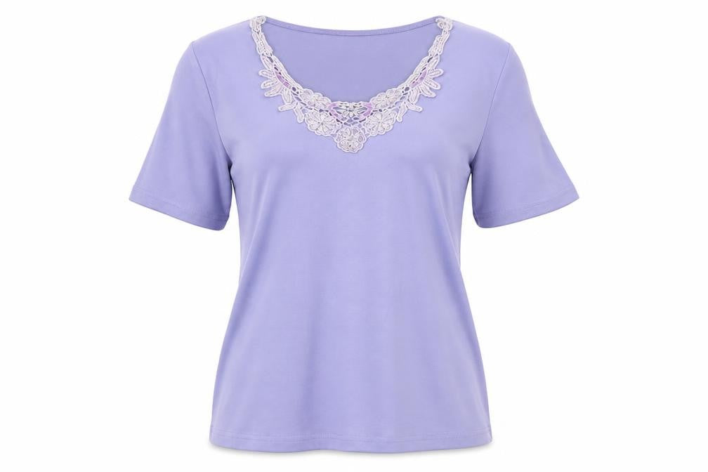 Womens UK Size 14 Berkertex Purple Basic Blouse