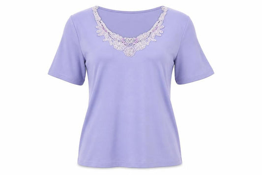 Womens UK Size 14 Berkertex Purple Basic Blouse