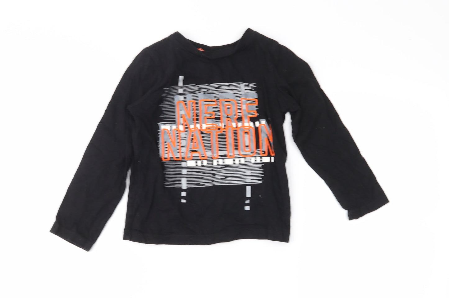TU Boys Black   Basic T-Shirt Size 5-6 Years