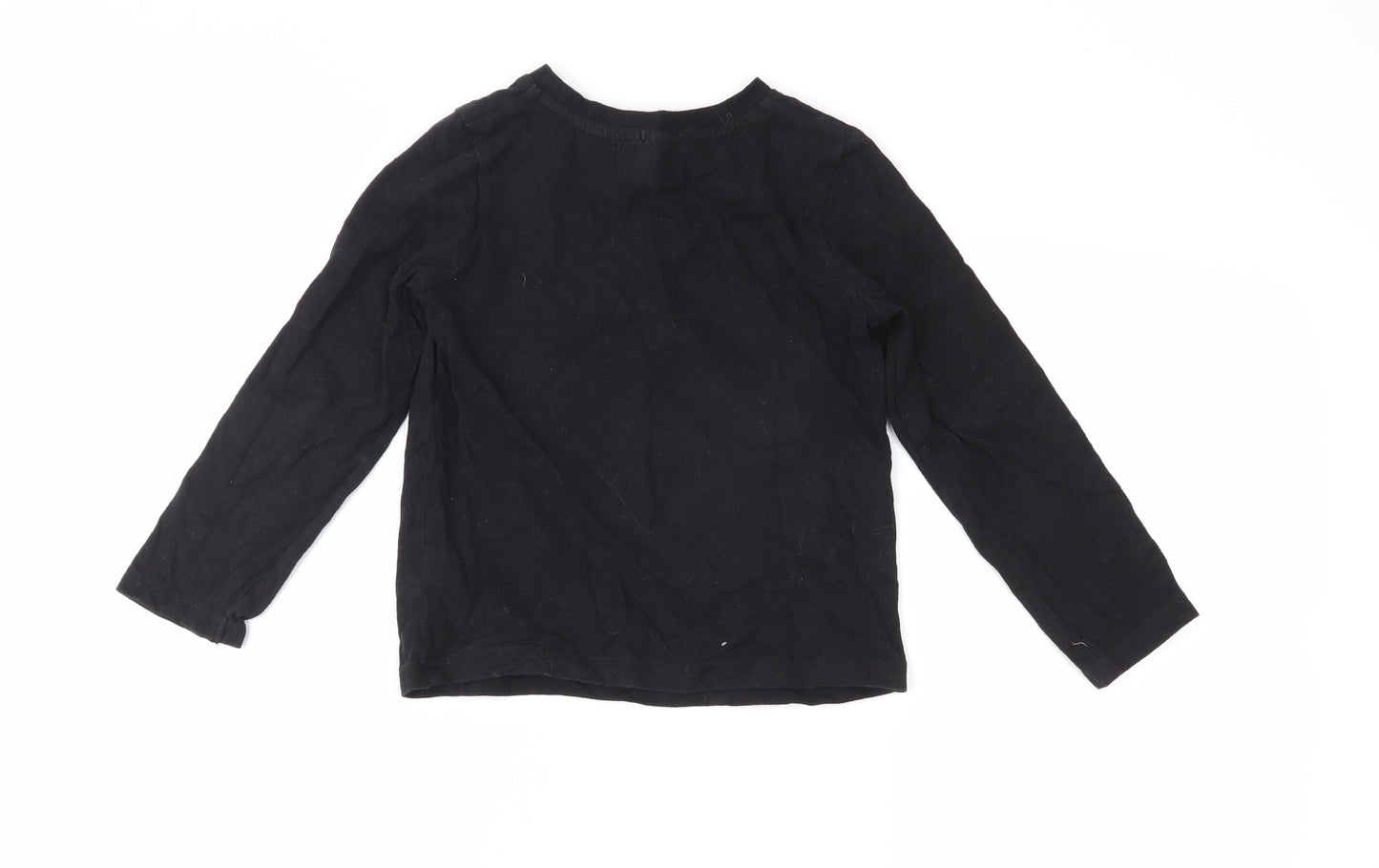 TU Boys Black   Basic T-Shirt Size 5-6 Years