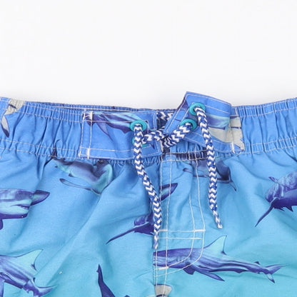 rebal Boys Blue Ombré  Cropped Trousers Size 18-24 Months