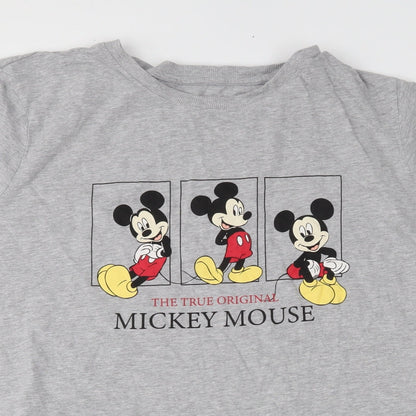 Womens UK Size  Disney Grey Basic T-Shirt