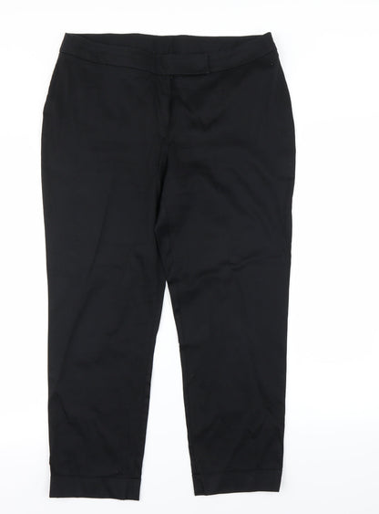 Womens UK Size 14 Dorothy Perkins Regular Fit  Black Trousers