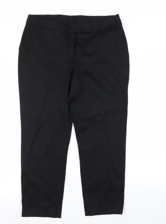 Womens UK Size 14 Dorothy Perkins Regular Fit  Black Trousers