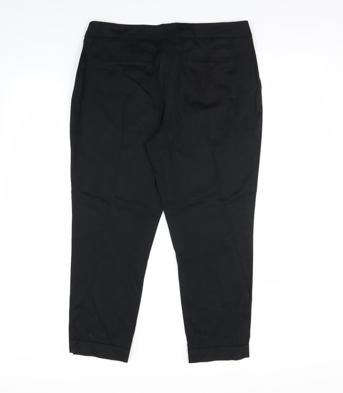 Womens UK Size 14 Dorothy Perkins Regular Fit  Black Trousers