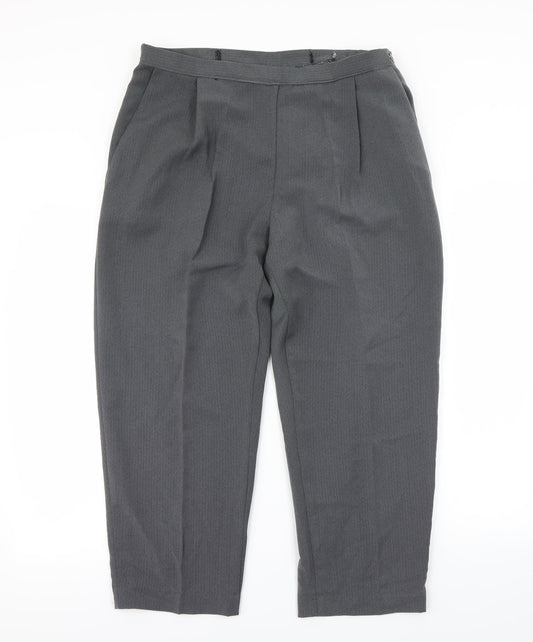 m&S Womens Grey   Dress Pants Trousers Size 18 L25 in