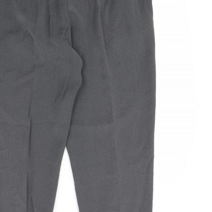Womens UK Size 18 m&S Regular Fit Dress Pants Grey Trousers