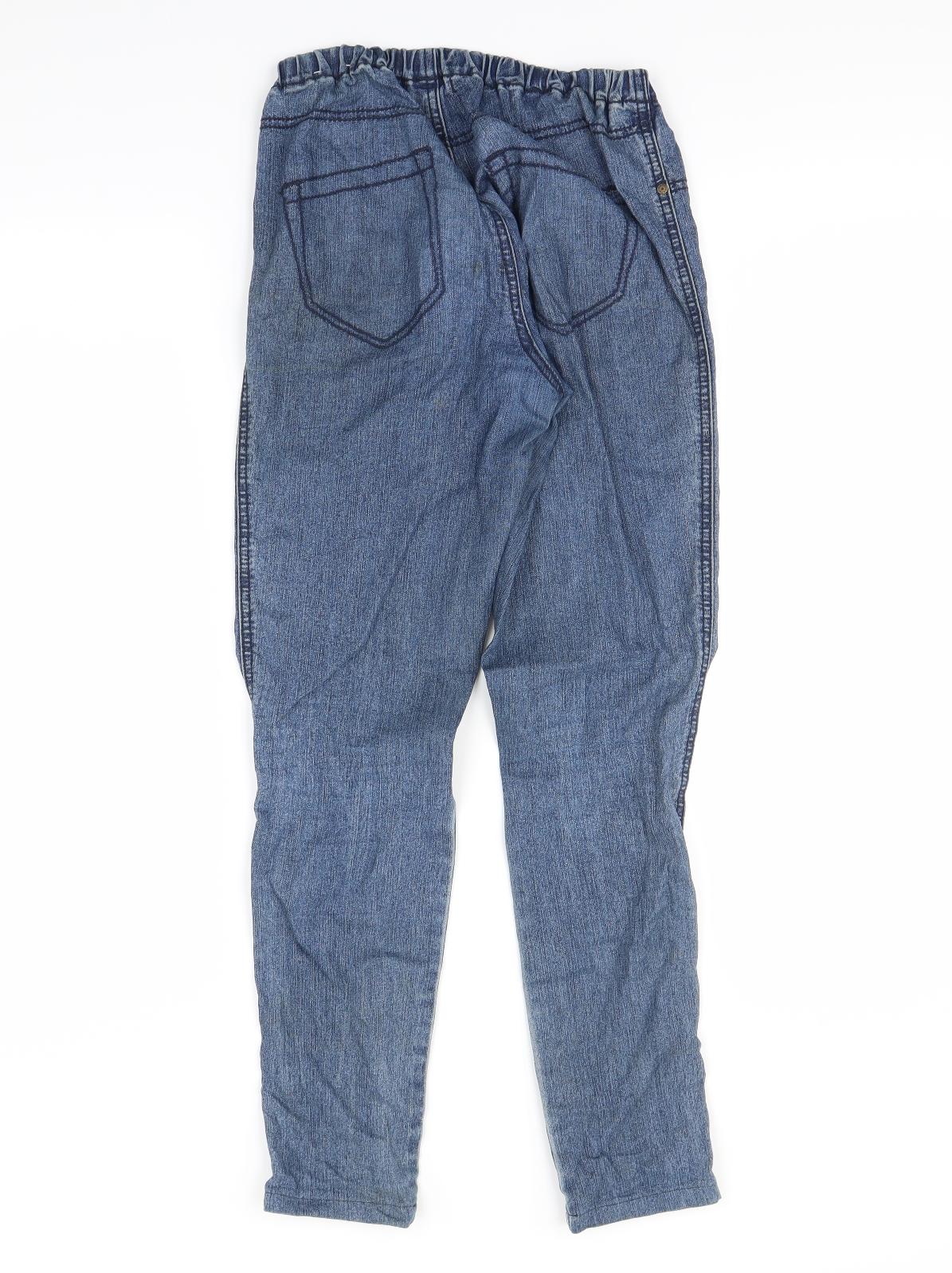 Moto Womens Blue   Straight Jeans Size 10 L27 in