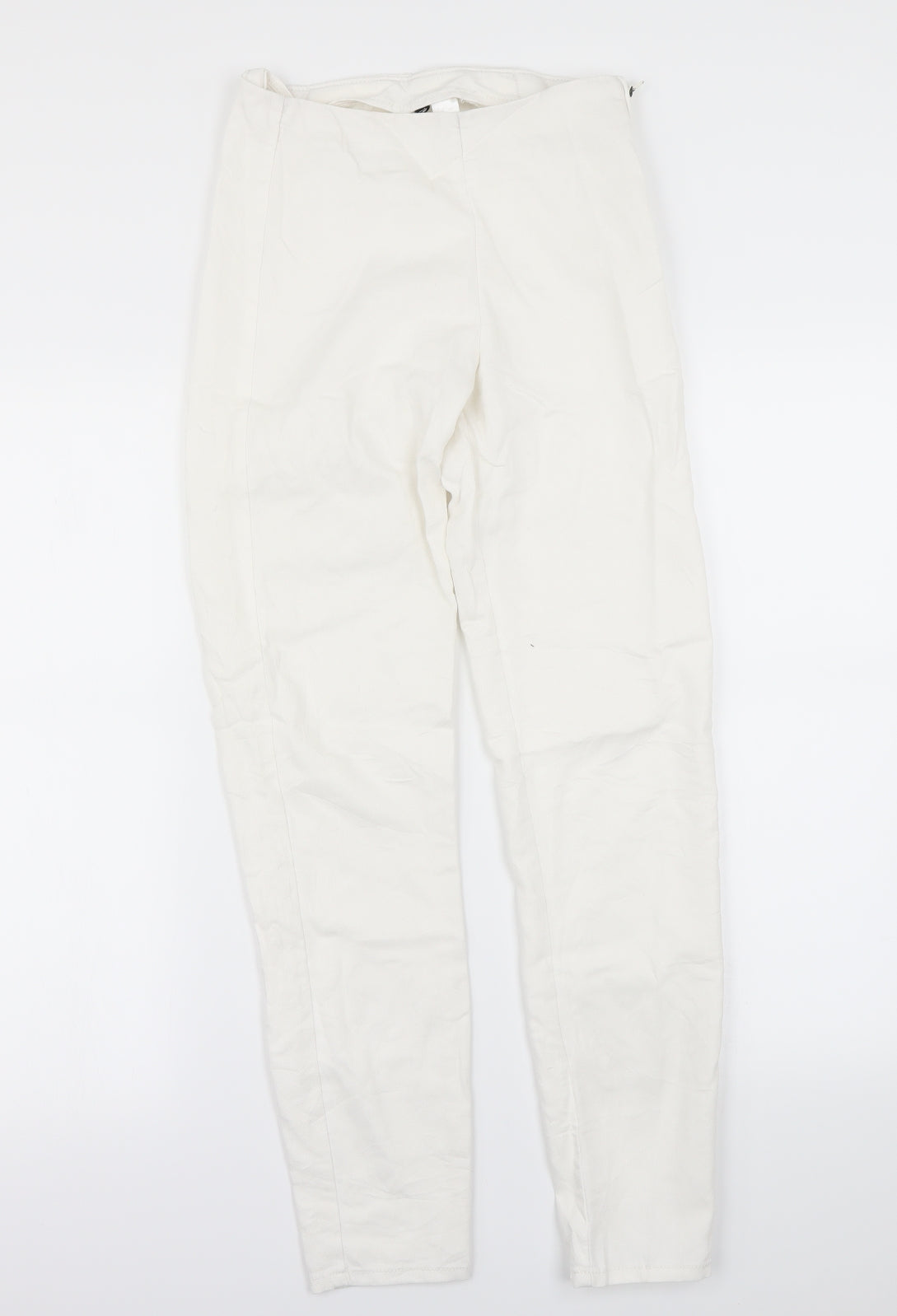 Womens UK Size 6 H&M Regular Fit Dress Pants White Trousers