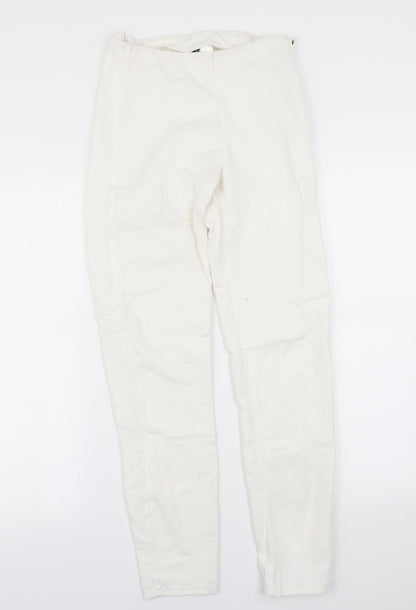 Womens UK Size 6 H&M Regular Fit Dress Pants White Trousers