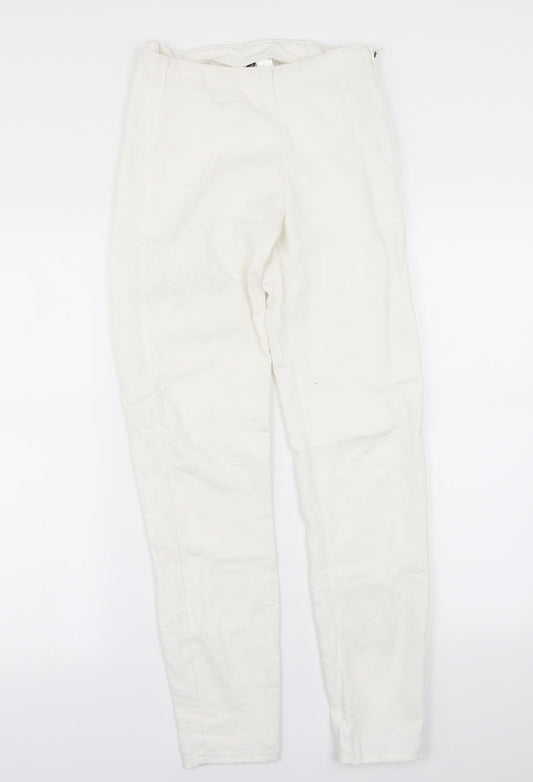 Womens UK Size 6 H&M Regular Fit Dress Pants White Trousers