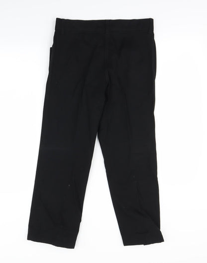 Womens UK Size 10 m&s Regular Fit Dress Pants Black Trousers