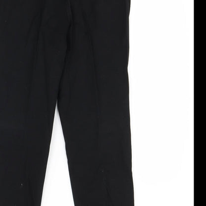 Womens UK Size 10 m&s Regular Fit Dress Pants Black Trousers