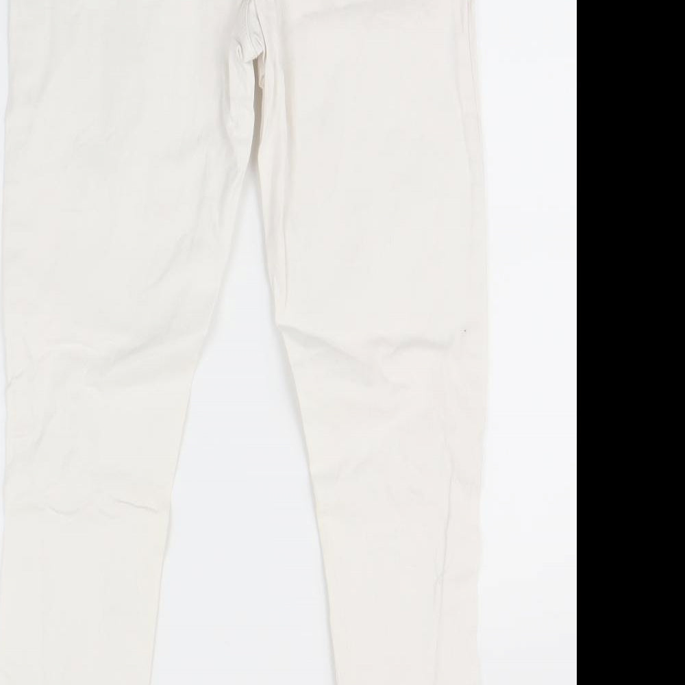 ESMARA Womens White   Straight Jeans Size 12 L28 in