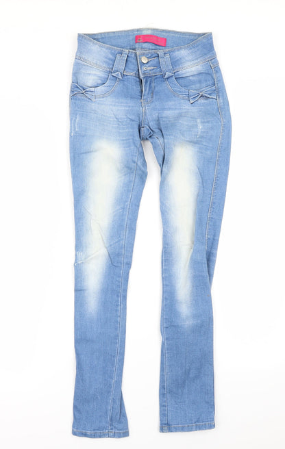 faxunhong Womens Blue   Skinny Jeans Size 25 in L29 in