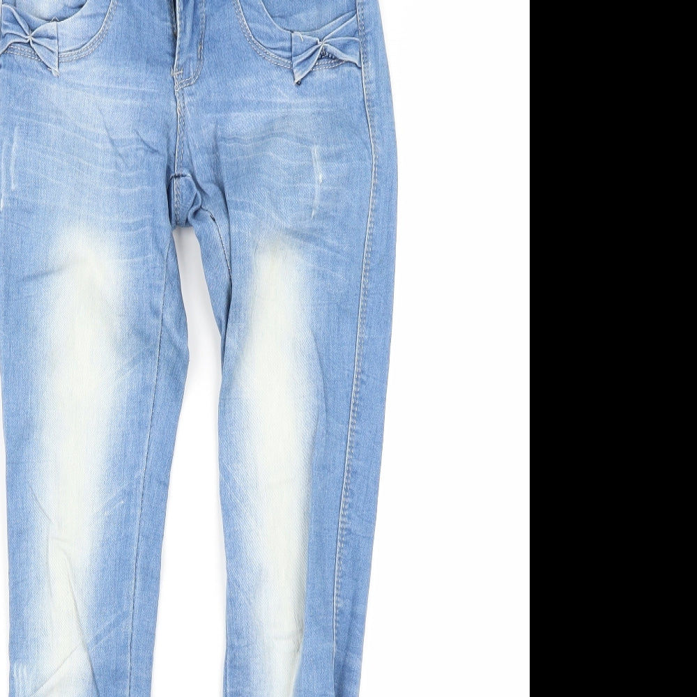 faxunhong Womens Blue   Skinny Jeans Size 25 in L29 in