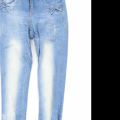 faxunhong Womens Blue   Skinny Jeans Size 25 in L29 in