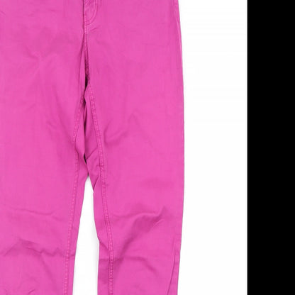 Womens UK Size 10 H&M Regular Fit Skinny Pink Jeans