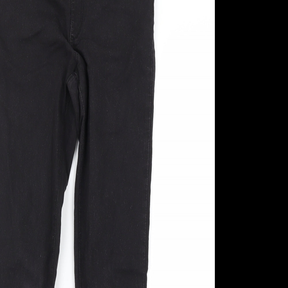 denim&co Womens Black   Skinny Jeans Size 10 L25.5 in