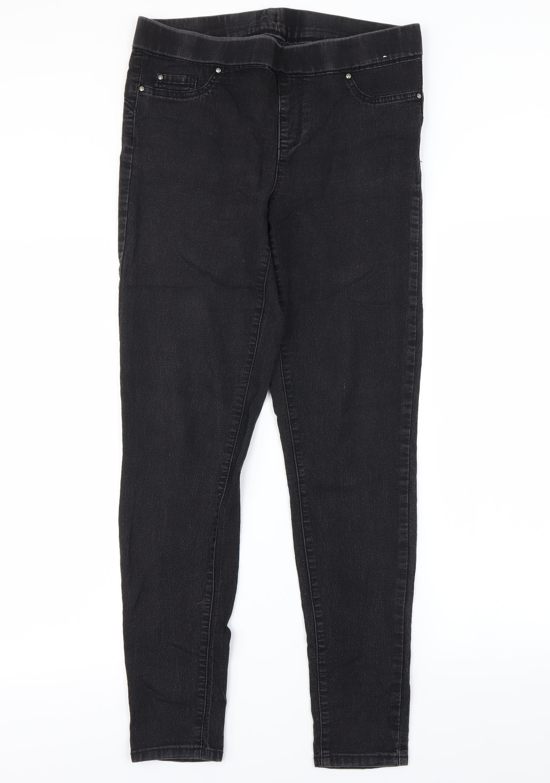 denim&co Womens Black   Jegging Jeans Size 14 L28 in