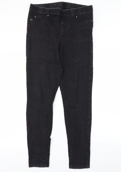 denim&co Womens Black   Jegging Jeans Size 14 L28 in