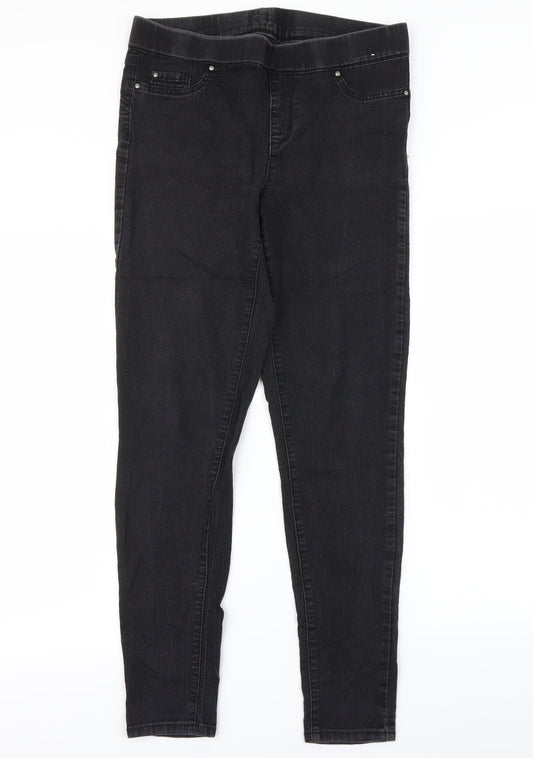 denim&co Womens Black   Jegging Jeans Size 14 L28 in
