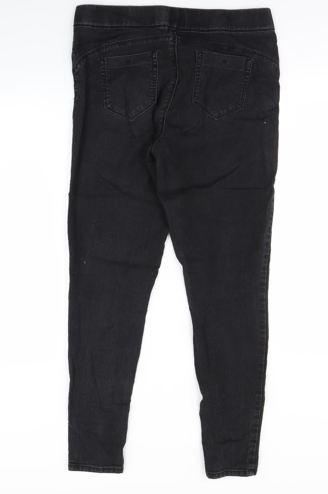 denim&co Womens Black   Jegging Jeans Size 14 L28 in