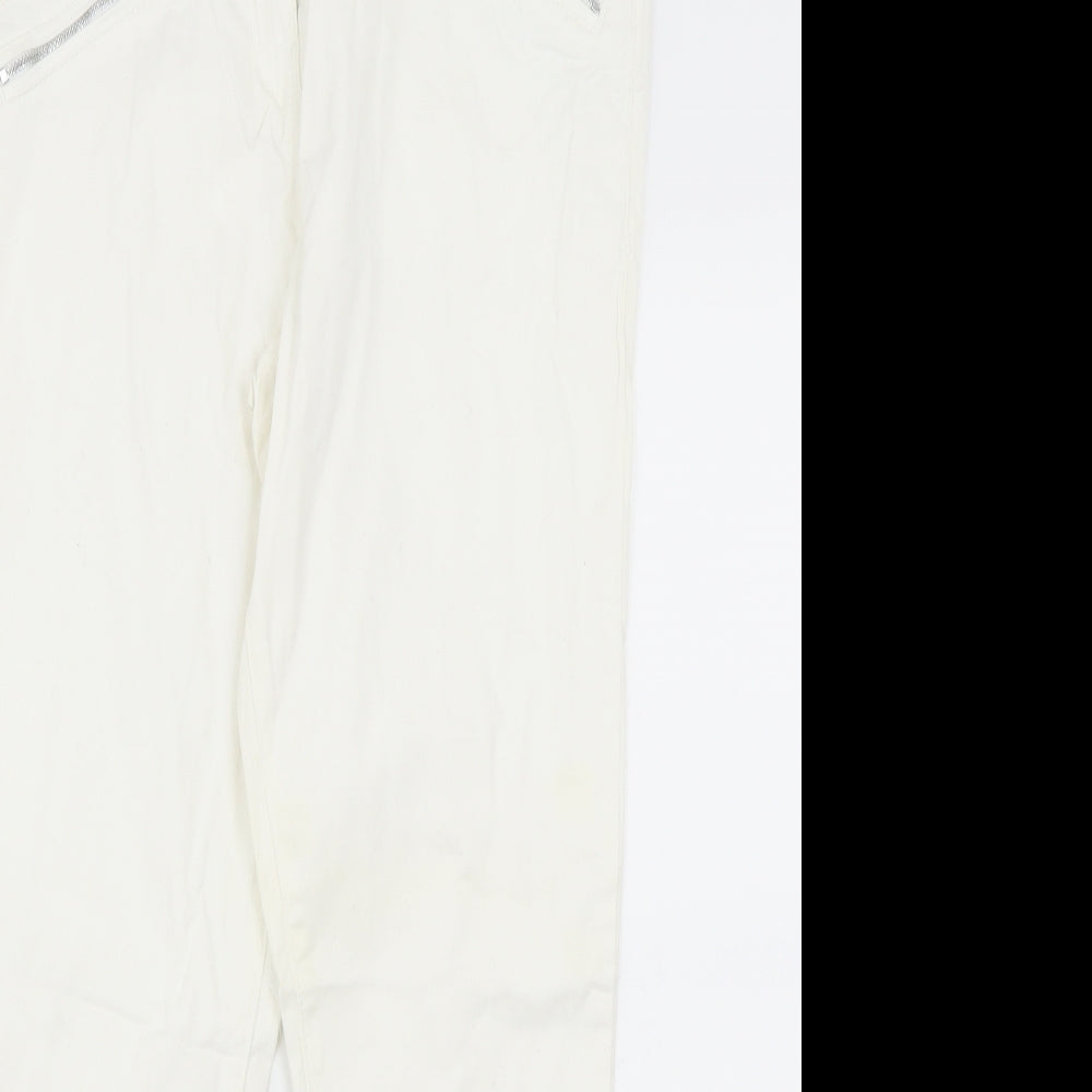 George Womens White   Skinny Jeans Size 12 L28.5 in