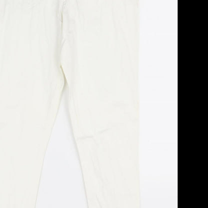 George Womens White   Skinny Jeans Size 12 L28.5 in