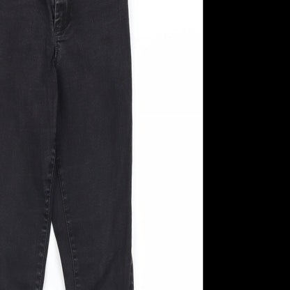 denim&co Womens Black   Skinny Jeans Size 12 L28.5 in