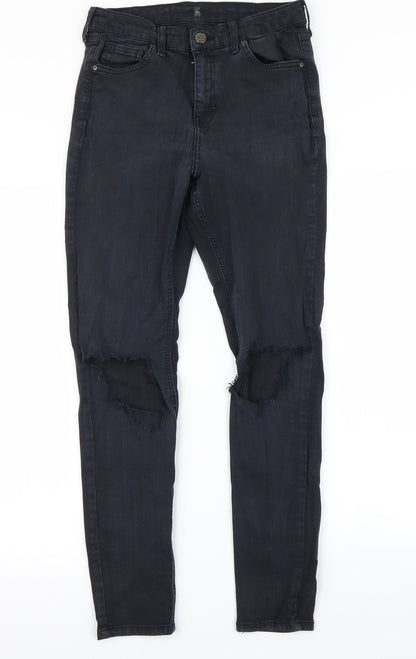 Topshop Womens Blue   Skinny Jeans Size 30 in L30.5 in