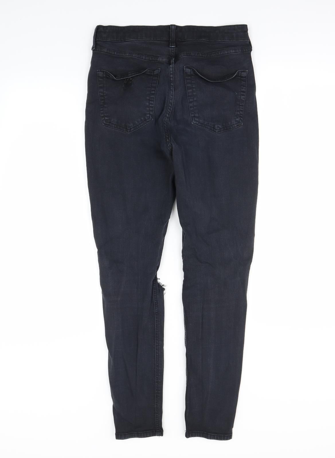 Topshop Womens Blue   Skinny Jeans Size 30 in L30.5 in