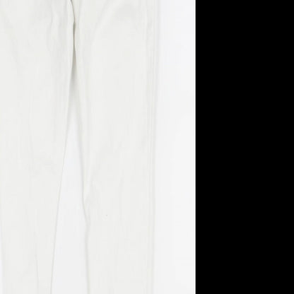 denim&co Womens White   Skinny Jeans Size 10 L28 in