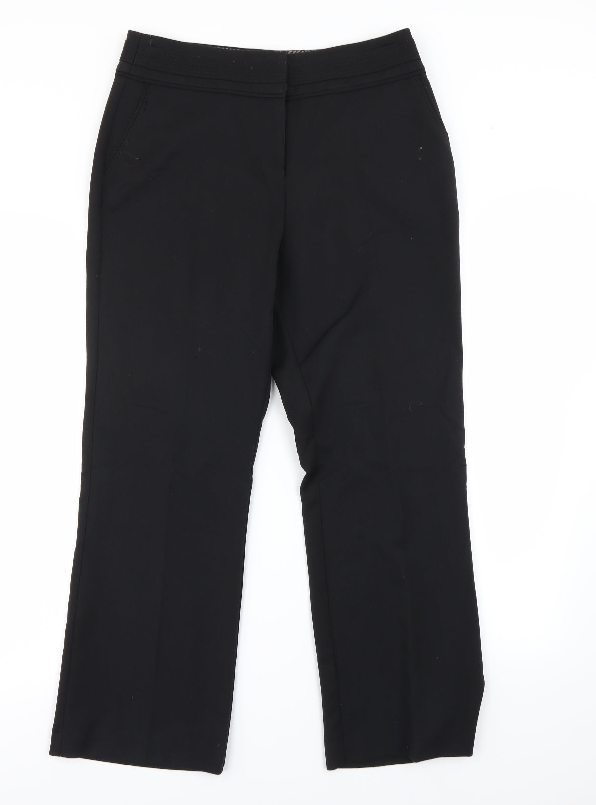 Womens UK Size 10 bm Collection Regular Fit Dress Pants Black Trousers