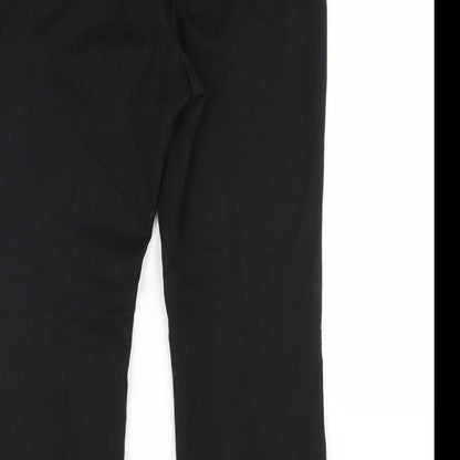 Womens UK Size 10 bm Collection Regular Fit Dress Pants Black Trousers