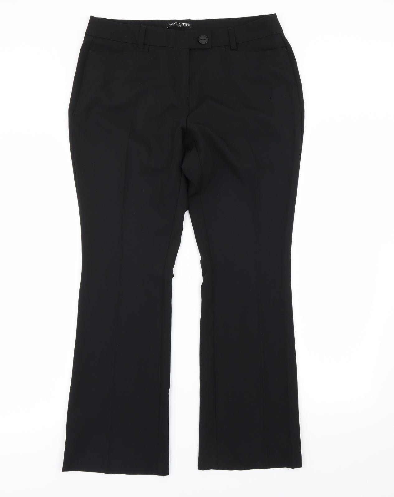 Womens UK Size 12 NEXT Regular Fit Dress Pants Black Trousers